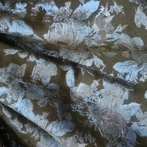 NWT! Place Special Occasion Elegant Blue Floral Kids Dress; 16 - Picture 5 of 14